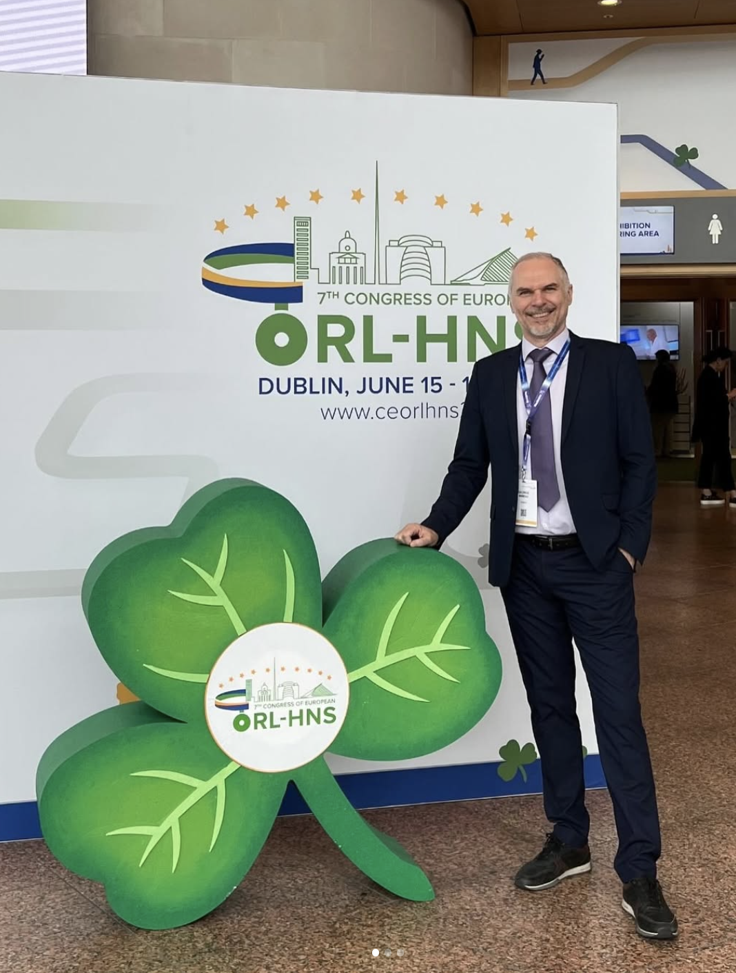 Dr George Mireas at the ORL-HNS European Congress in Dublin