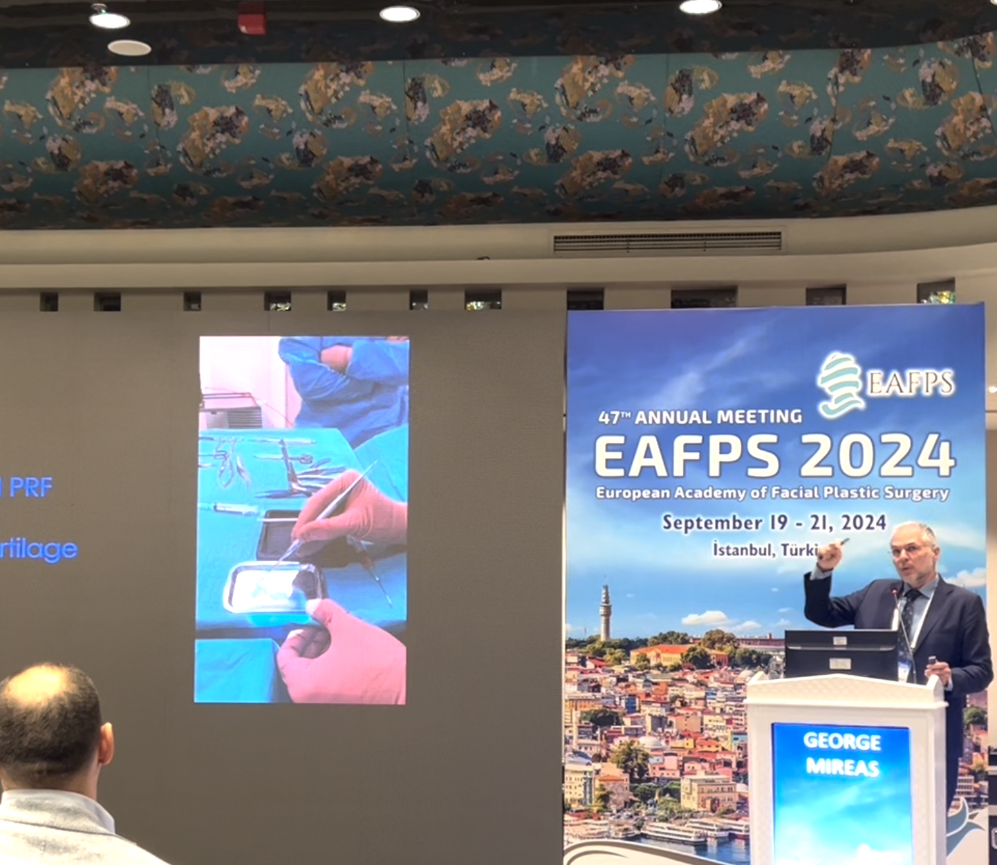 Dr George Mireas presenting lecture at the EAFPS 2024 Annual Meeting in Istanbul